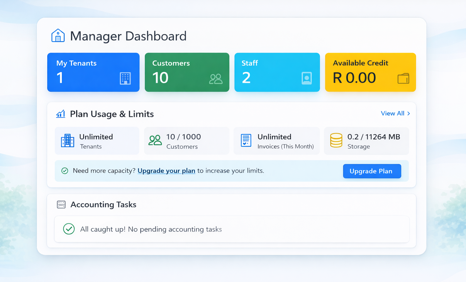 ATX Solutions dashboard preview 2